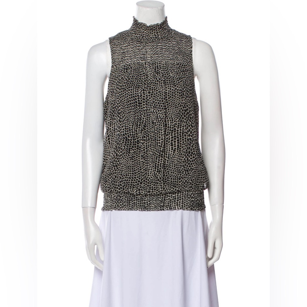 Ramy Brook Sleeveless Blouse Size Small Color White Black